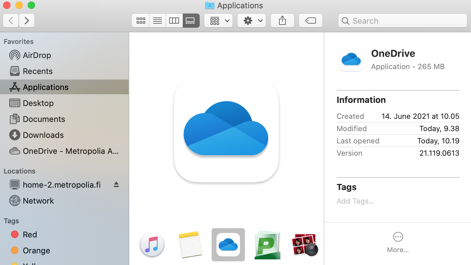 OneDrive-työpöytäsovelluksen käyttö (Mac) - Tietohallinto - Metropolia  Confluence
